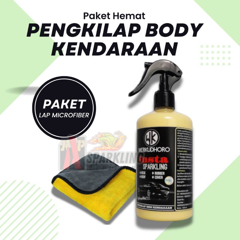 Jual Insta Sparkling Pengkilap Body Motor Penghitam Dasboard Body Kit