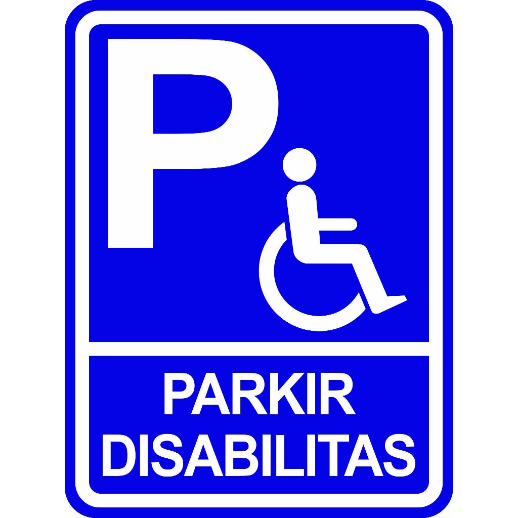 Jual Rambu Parkir Khusus Disabilitas Acp Mm Shopee Indonesia