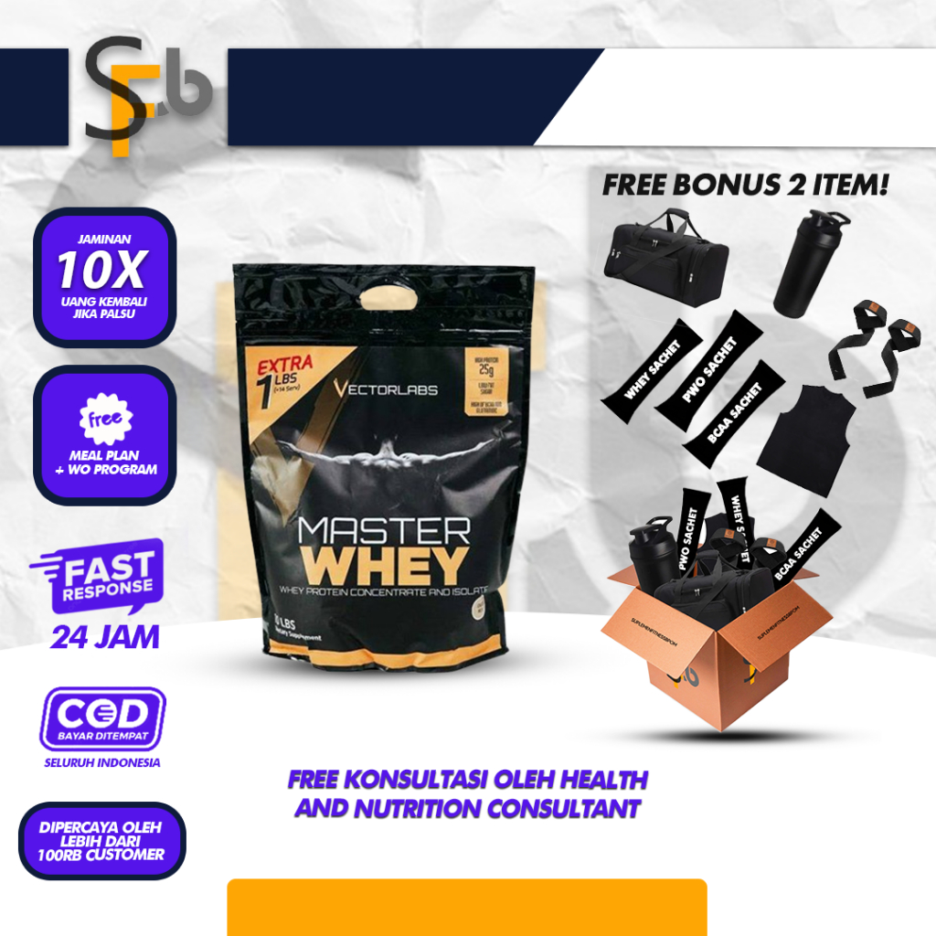 Jual Vectorlabs Master Whey Lbs Gram Shopee Indonesia