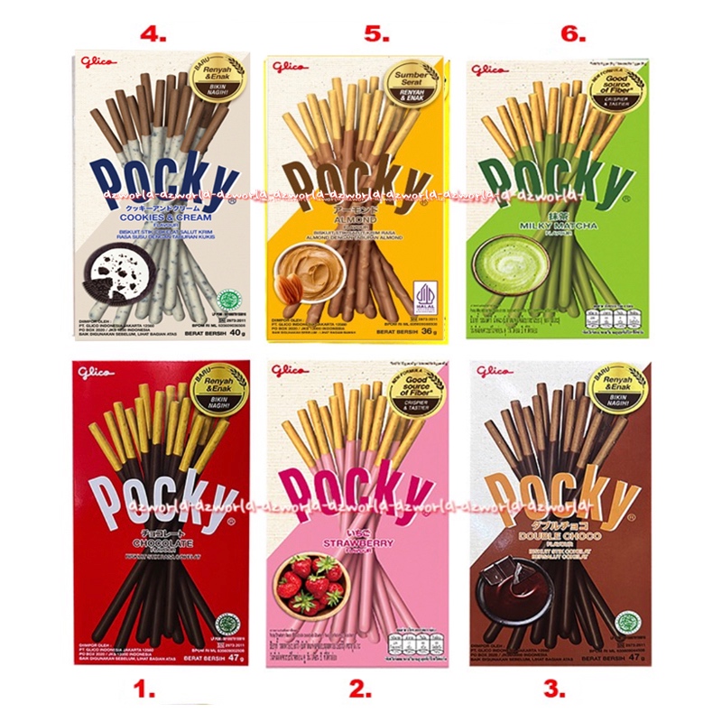 Jual Glico Pocky Biskuit Stick Rasa Cookies Cream Choco Banana Matcga