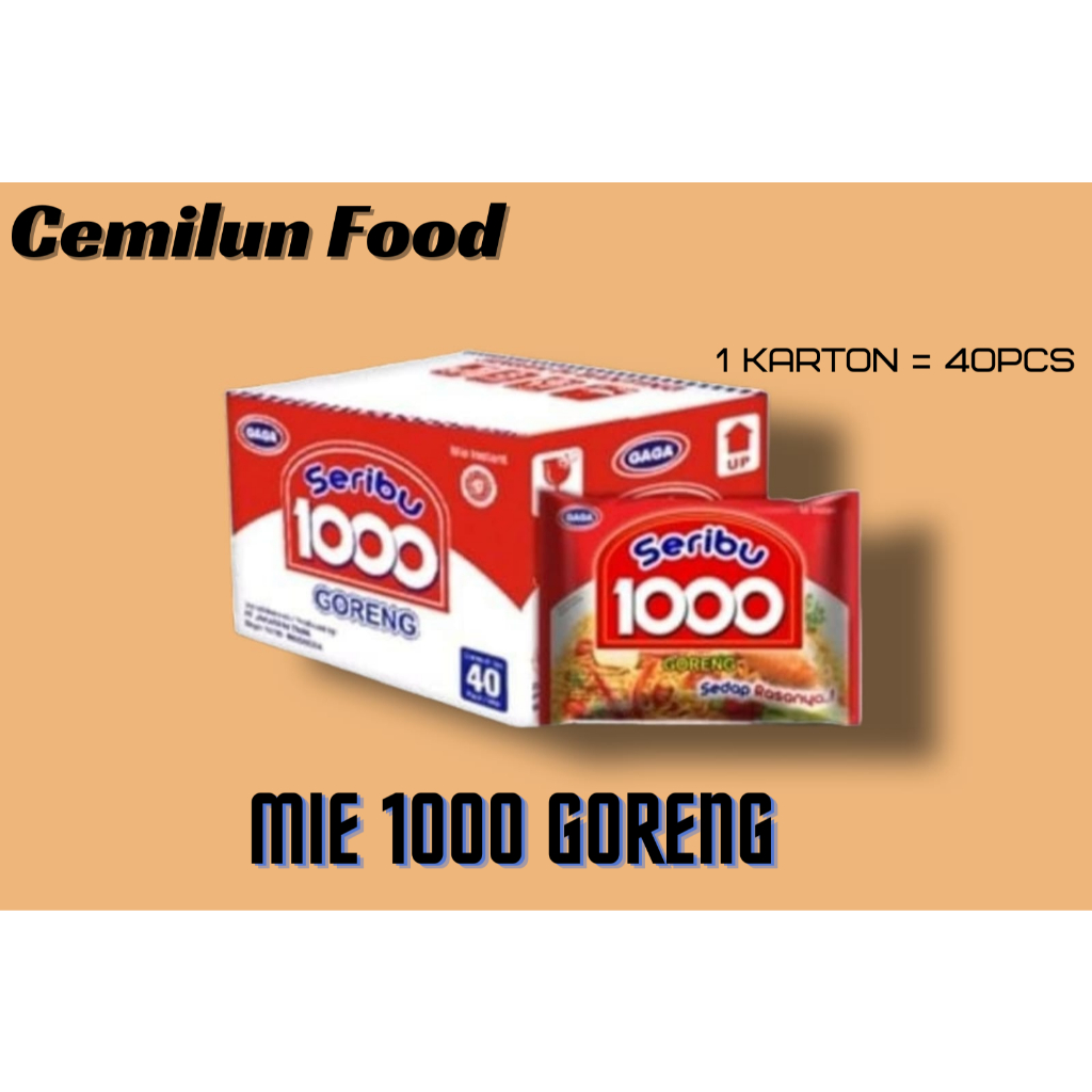 Jual Gaga Mie 1000 Varian Goreng Spesial 1 Dus Isi 40 Bungkus Shopee