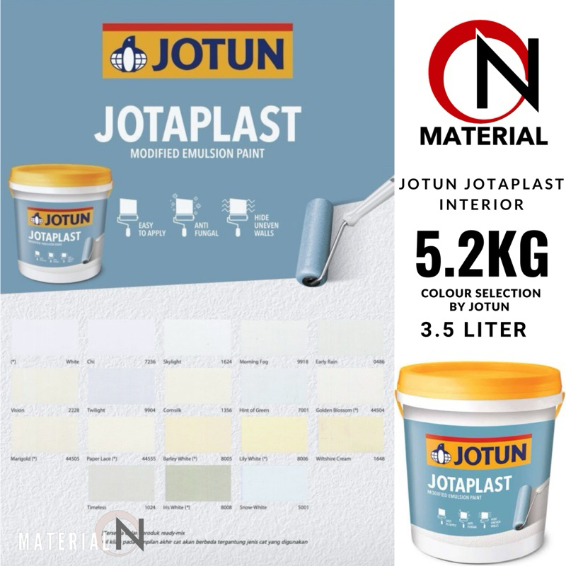 Jual CAT TEMBOK INTERIOR JOTUN JOTAPLAST KEMASAN 3 5 Liter 5 KG