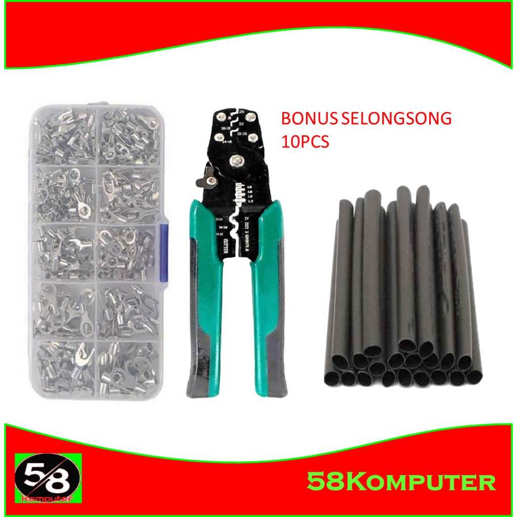 Jual Set Peralatan Paket Lengkap Terminal Skun Kabel Tang Kupas Kabel