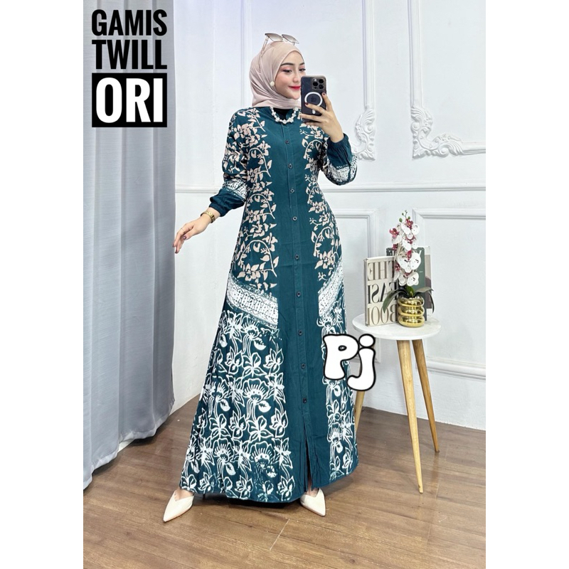 Jual Gamis Twill Ori Klok 3m Full Kancing M L Xl Xxl Kode C Shopee