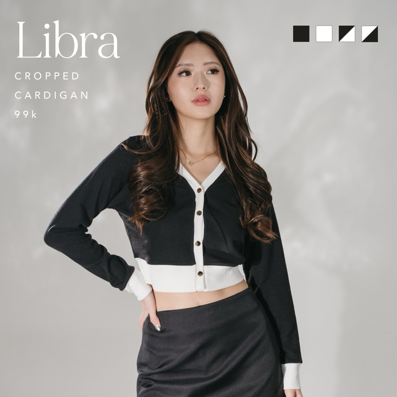 Jual Libra Cropped Cardigan Ocha Wear X Valerie Pola Premium Knit