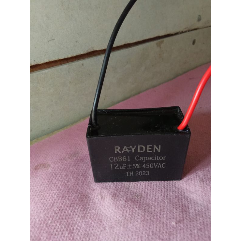 Jual Kapasitor Kulkas Mesin Cuci Pompa Air 12uf 450v Rayden Shopee