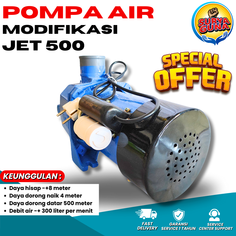 Jual Jual Pompa Air Modifikasi Surya Guna JET 500 Garansi Service 1