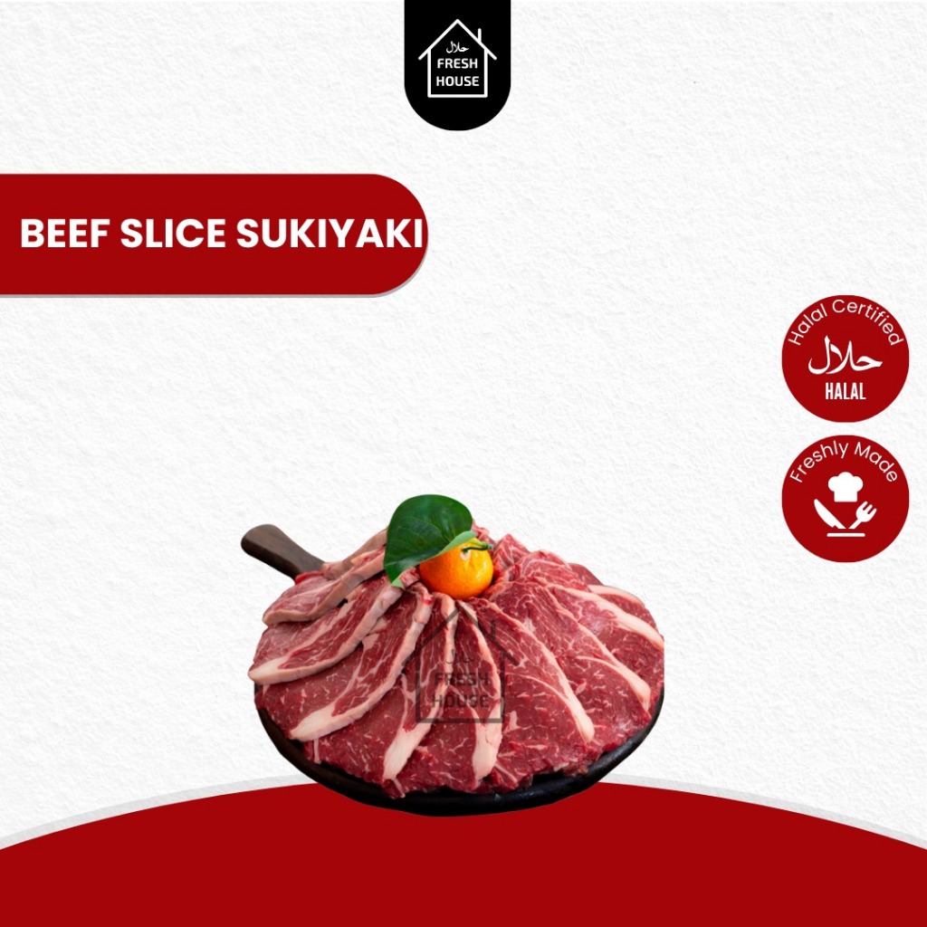 Jual Beef Slice Sukiyaki Marinasi Rendah Lemak Daging Slice Sukiyaki