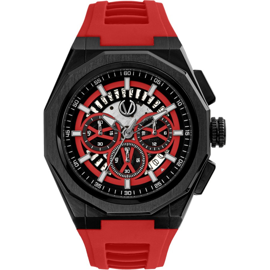 Jual Christ Verra CV 12189G 36 BLK RED Jam Tangan Pria Merah Shopee