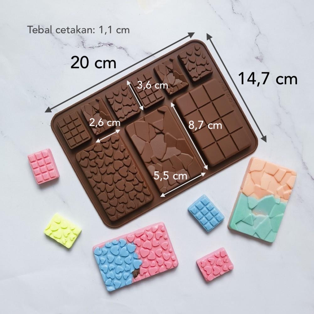 Jual Cetakan Coklat Batangan Silikon Chocolate Chocobar Shopee Indonesia