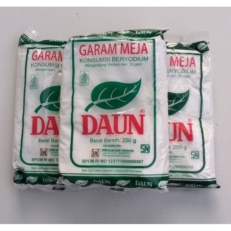 Jual Garam Meja Beryodium Daun Garam Daun G Shopee Indonesia