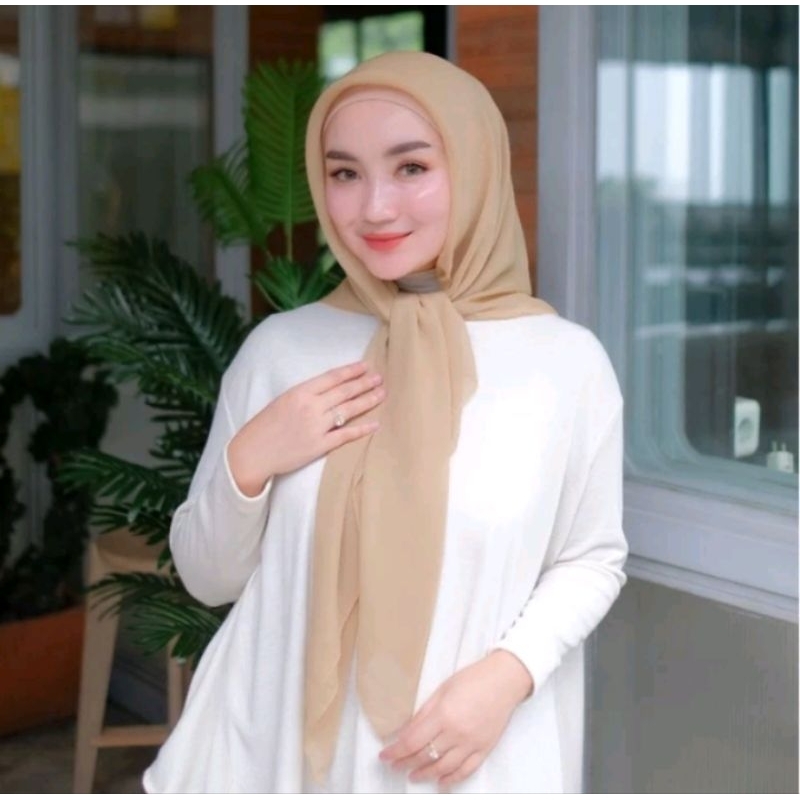 Jual 𝐇𝐈𝐉𝐀𝐁 𝐕𝐀𝐍𝐘 Hijab Segi Empat Paris Jadul Premium Paris Polos