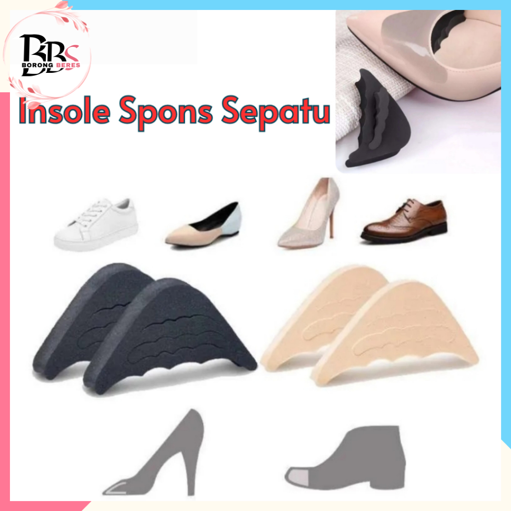 Jual Bores Busa Spons Insole Sol Alas Sepatu Kebesaran Bantalan Sepatu