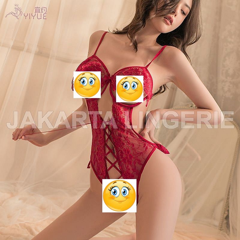 Jual Jakarta Lingerie Sexy Binal JLK437 Hot Girl Baju Tidur Bolong