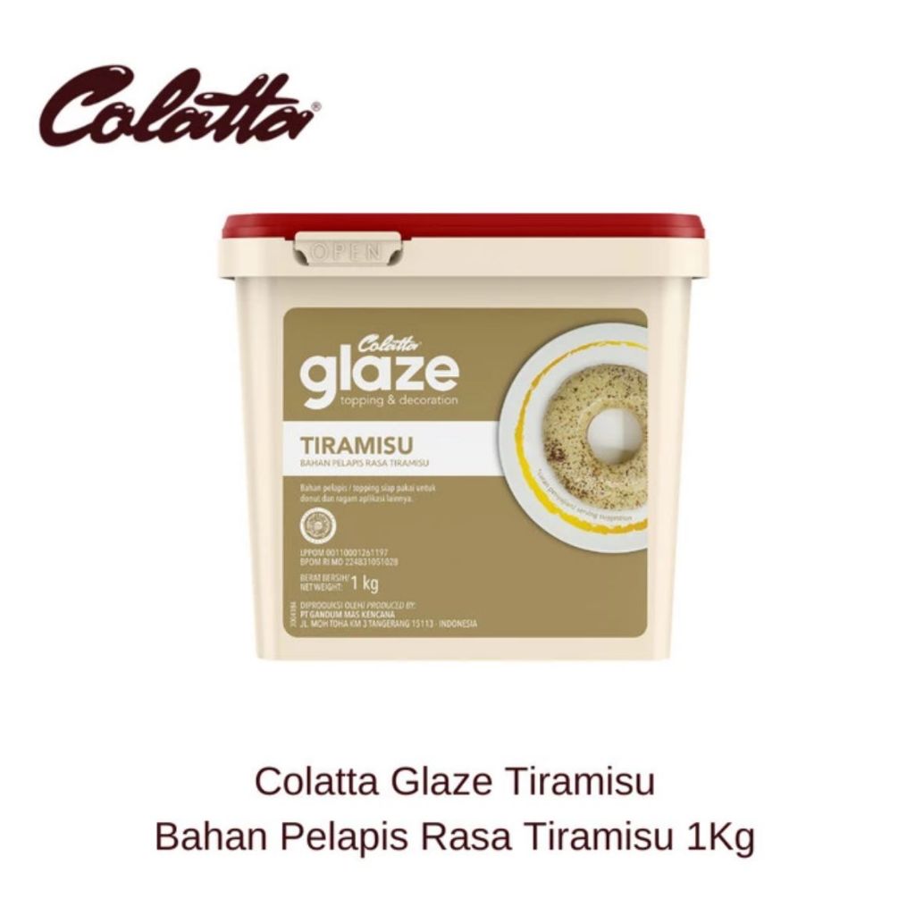 Jual GLAZE Colatta 1kg TIRAMISU Topping Selai Donat Tiramisu Shopee