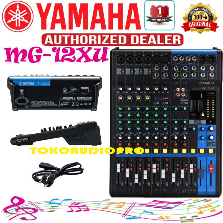 Jual Mixer Yamaha MG12XU 12 Channel Mixer With Effect Original Yamaha