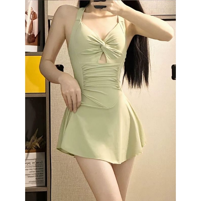 Jual Swimwear Swimsuit Bikini Baju Renang Rok One Piece Ls Shopee