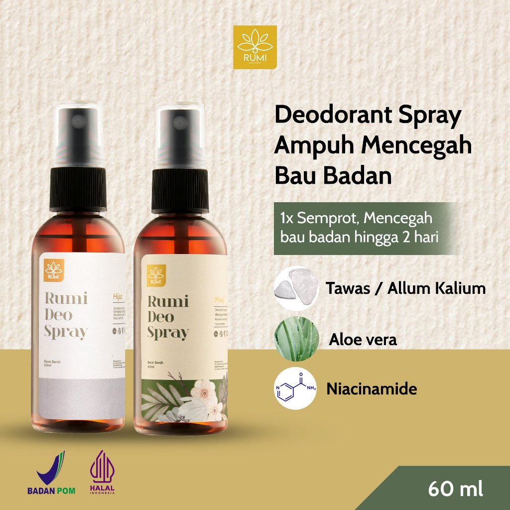 Jual Rumi Deo Spray Ml Deodorant Spray Tawas Deo Spray Non