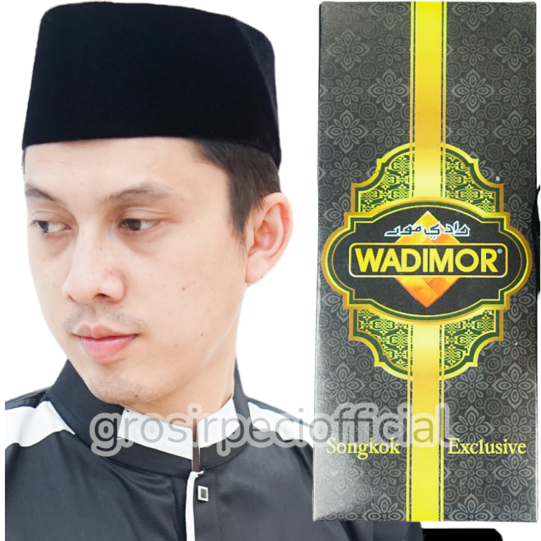 Jual Peci Songkok Wadimor Ac Kopiah Santri Hitam Pria Muslim Dewasa Dan