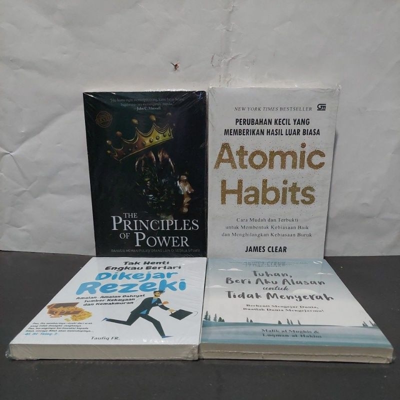 Jual Paket 4 Buku The Principles Of Power Atomic Habit Tak Henti