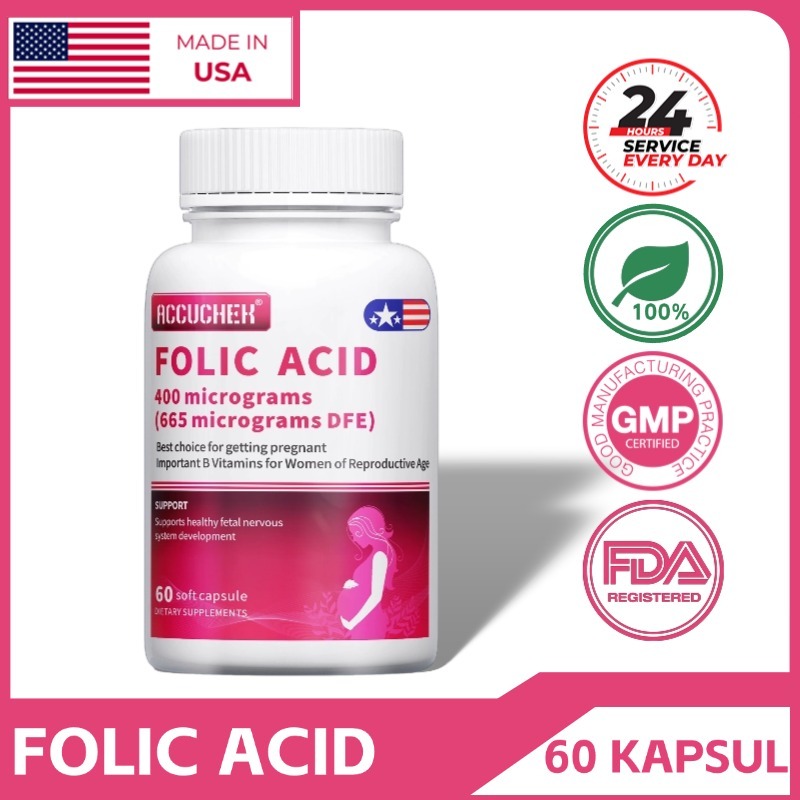 Jual Suplemen Asam Folat Mcg Mengandung Zat Besi Dan Vitamin C