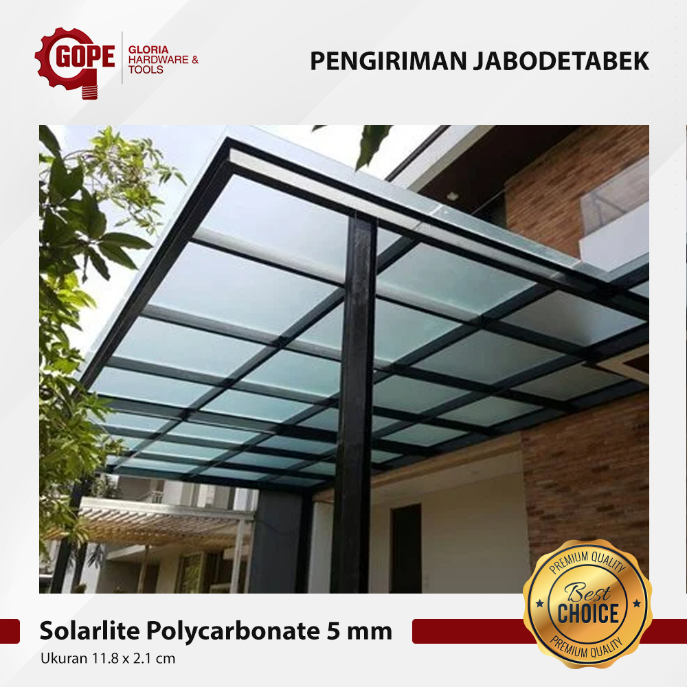 Jual Atap Kanopi Polikarbonat Solarlite Polycarbonate Mm Shopee