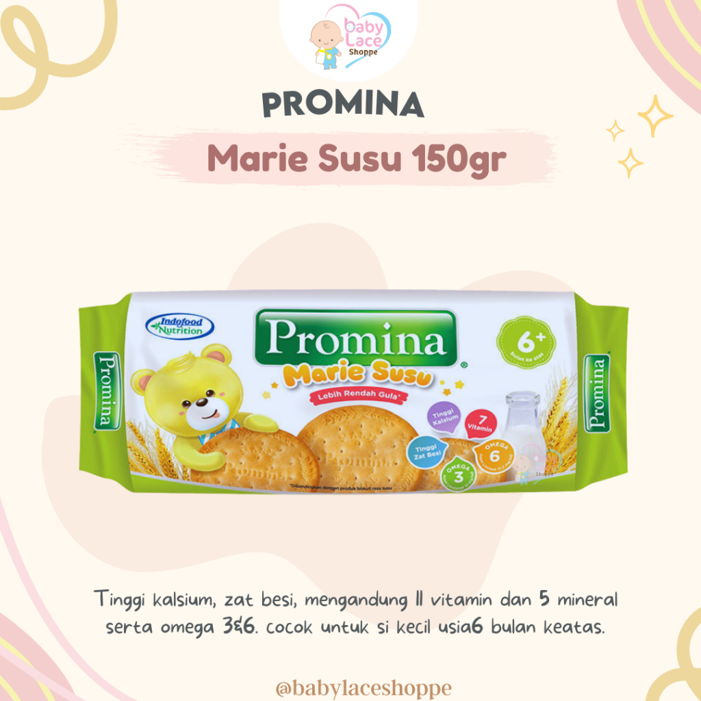 Jual Promina Marie Roll Biskuit Marie Susu 150gr Shopee Indonesia