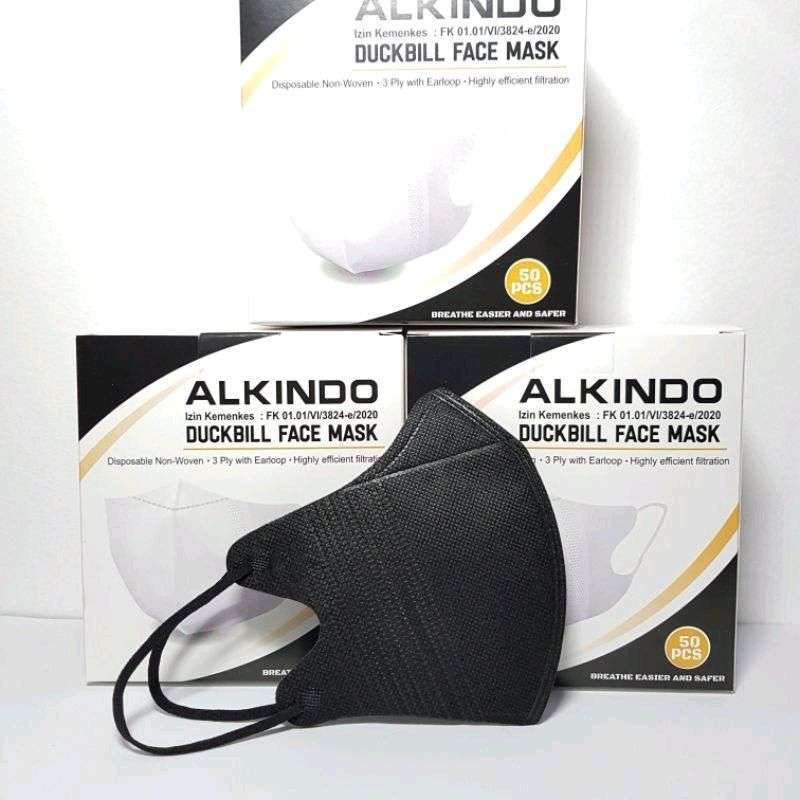 Jual Masker Duckbill Oncare Ply Isi Pcs Warna Hitam Duckbill