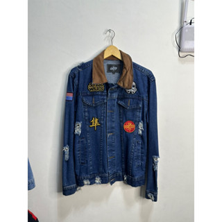 Jual Jacket Jeans Denim Dilan 1990 Biru Muda Bioblitz Biru Tua