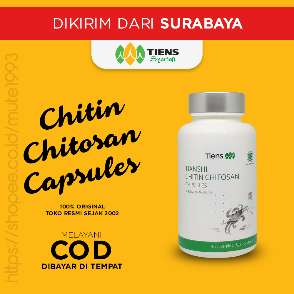 Jual Tiens Surabaya Chitin Chitosan Tiens Original Isi 100 Kapsul