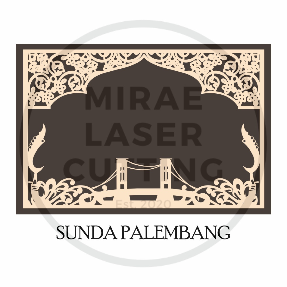 Jual Bingkai Mahar Pernikahan Mahar Lasercut Pigura Mahar X Cm