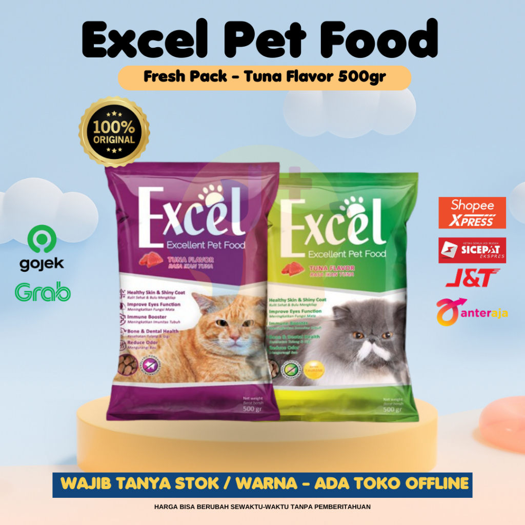 Jual Excel Pet Food Tuna Flavor 500gr Shopee Indonesia