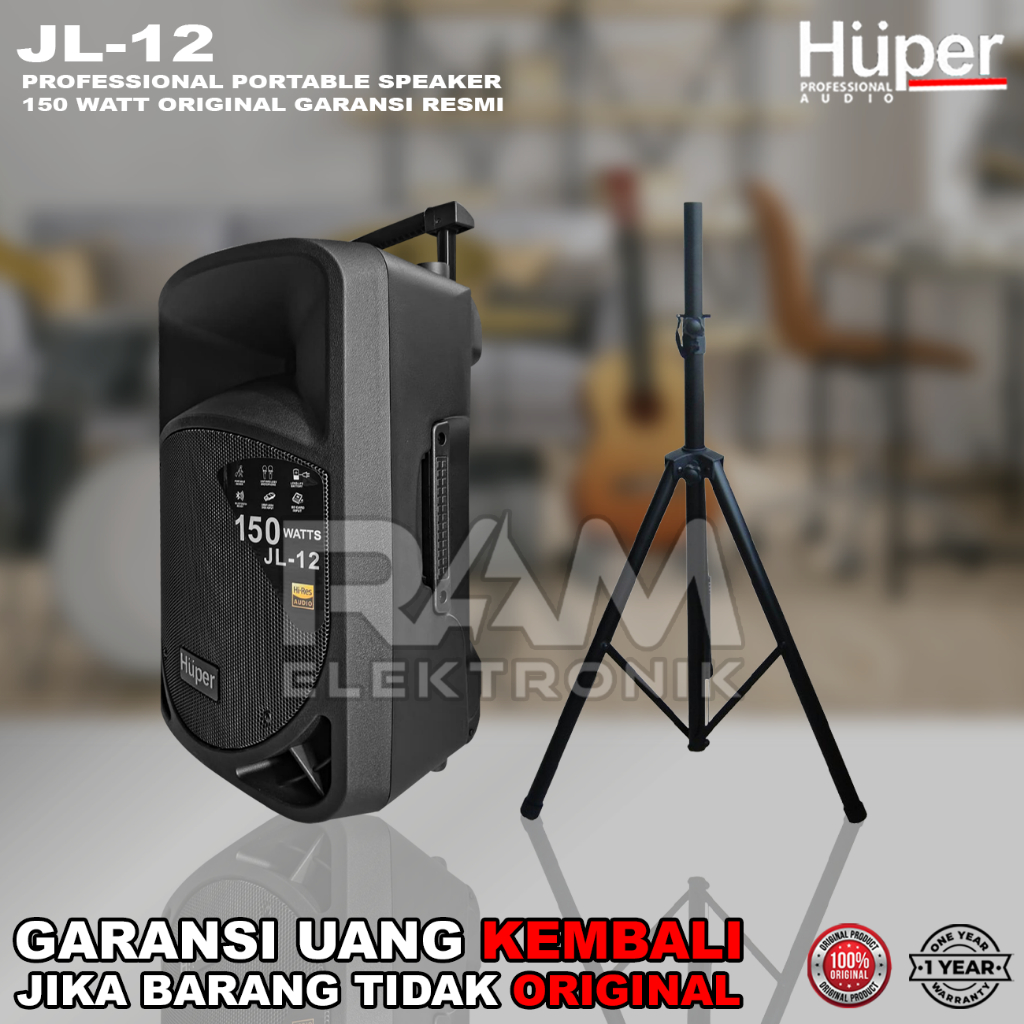 Jual Speaker Aktif Portable Inch Huper Jl Jl Original