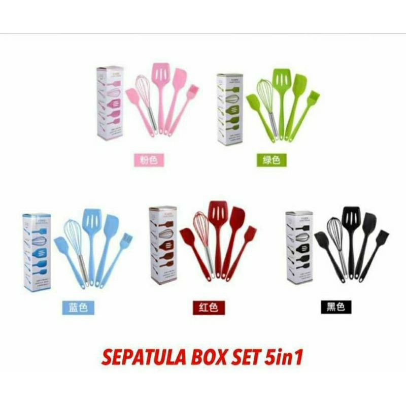 Jual Spatula Box Set In Alat Masak Spatula Silicon In Shopee