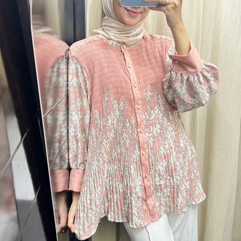 Jual 𝐀𝐥𝐢𝐧𝐚 𝐢𝐝𝐧 Zalina Blouse Vol 3 Blouse Plisket Blouse Cantik