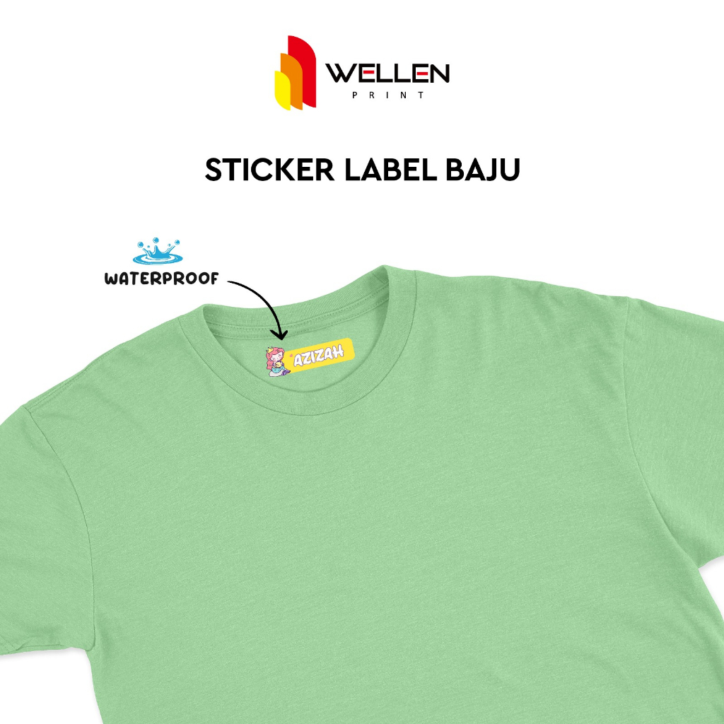 Jual Wellen Print Cetak Sticker Label Baju Print Sablon Dtf Patch