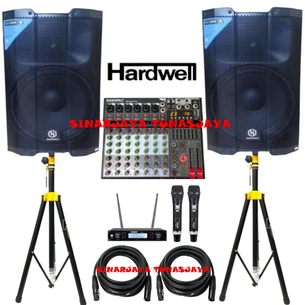 Jual PAKET SOUND SYSTEM UNTUK LIVE MUSIC MEREK HARDWELL KOMPLIT DSR 15