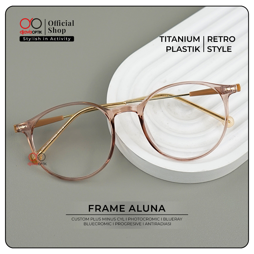 Jual Djava Optik Frame Aluna Kacamata Photocromic Korea Plastik