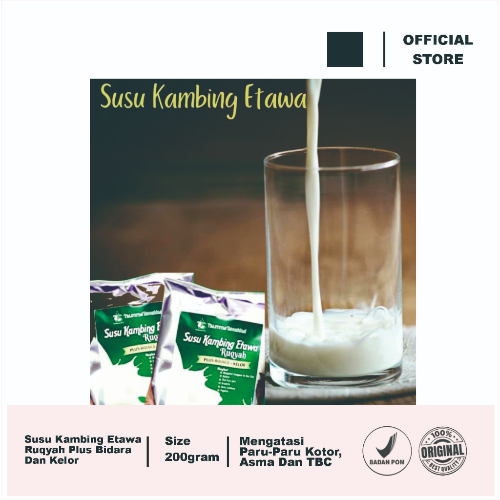 Jual Susu Kambing Etawa Ruqyah Plus Bidara Dan Kelor Rasa Vanila