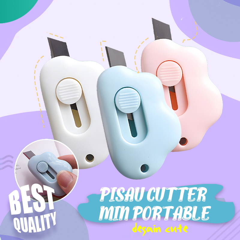 Jual Mini Cutter Lucu Bentuk Awan Pisau Kartun Untuk Alat Tulis Kantor