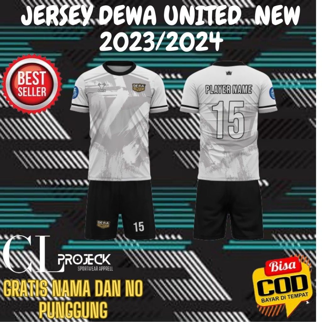 Jual JERSEY AWAY DEWA UNITED NEW 2023 2024 FULL PRINTING Shopee Indonesia