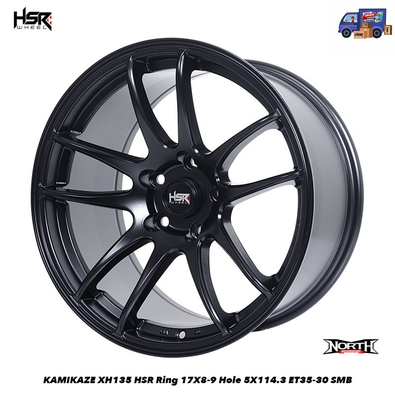 Jual Velg Racing Ring 17 HSR KAMIKAZE XH135 Velg Mobil CR KAI R17 Cocok