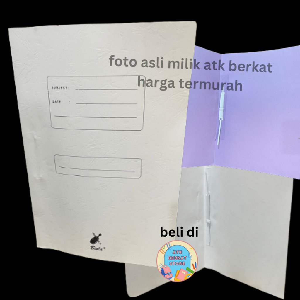 Jual Map Folder Kertas Stopmap Biola 5001 Snel Hecter Warna Putih Ungu