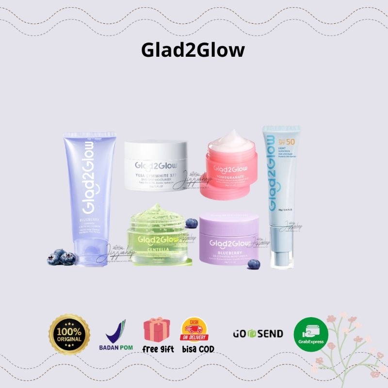 Jual Glad Glow Moisturizer Serum Glad Glow Blueberry Ceramide