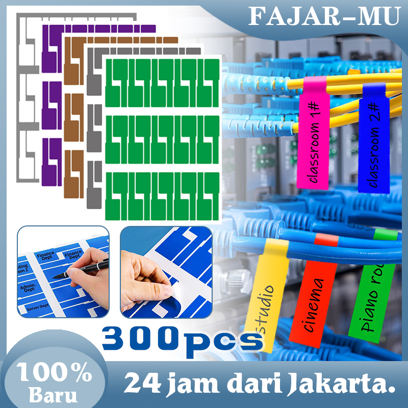 Jual Pcs Lembar Label Penanda Kabel Jaringan Label Sticker