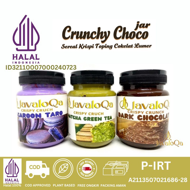 Jual Javaloqa Crunchy Choco Jar Crust Rice Crispy Coklat Lumer Melted