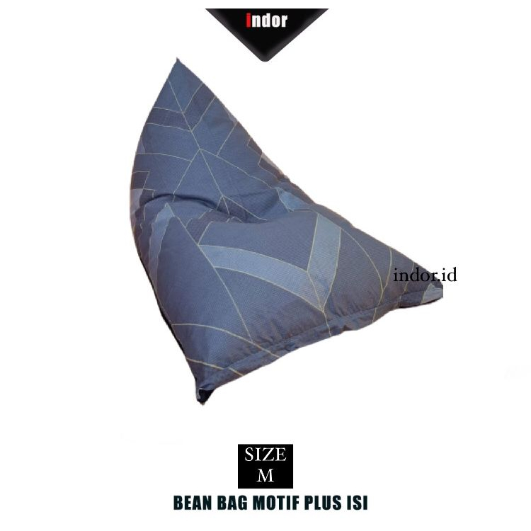 Jual Indor Id Bean Bag Triangle Dewasa PLus Isi KOMPLIT SIAP PAKAI Size