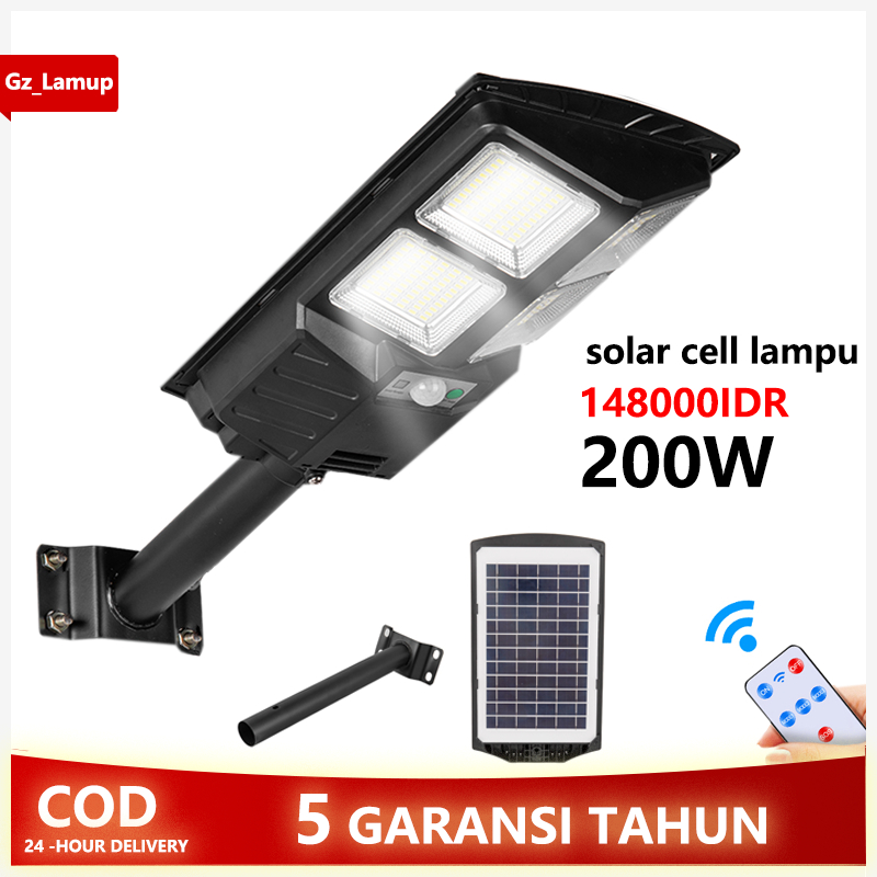 Jual W Lampu Solar Cell Garansi Tahun Solar Sensor Street Cell