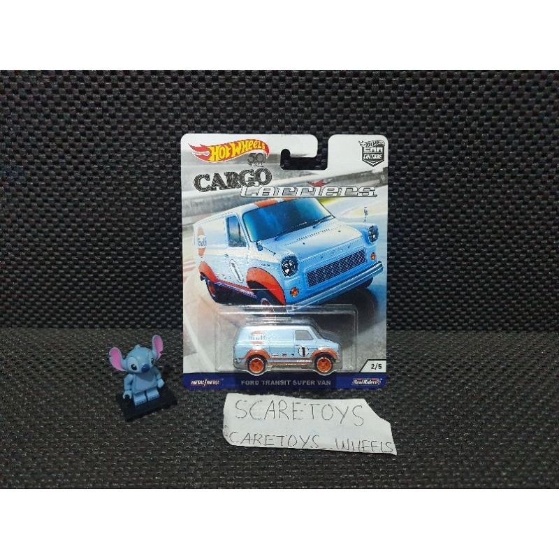 Jual Hot Wheels Ford Transit Super Van Gulf Cargo Carriers Premium
