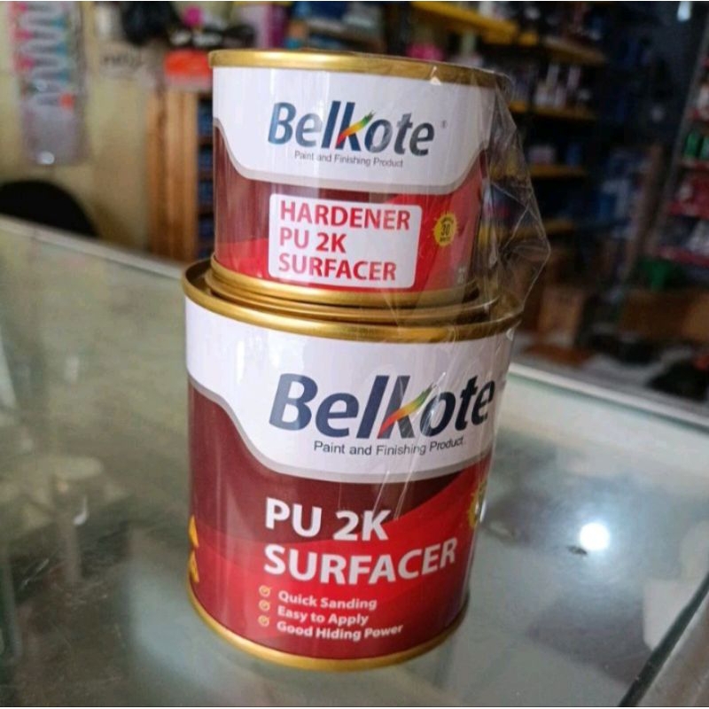 Jual Epoxy Belkote PU 2K Epoxy 250ml Primer Grey Surfacer Hardener